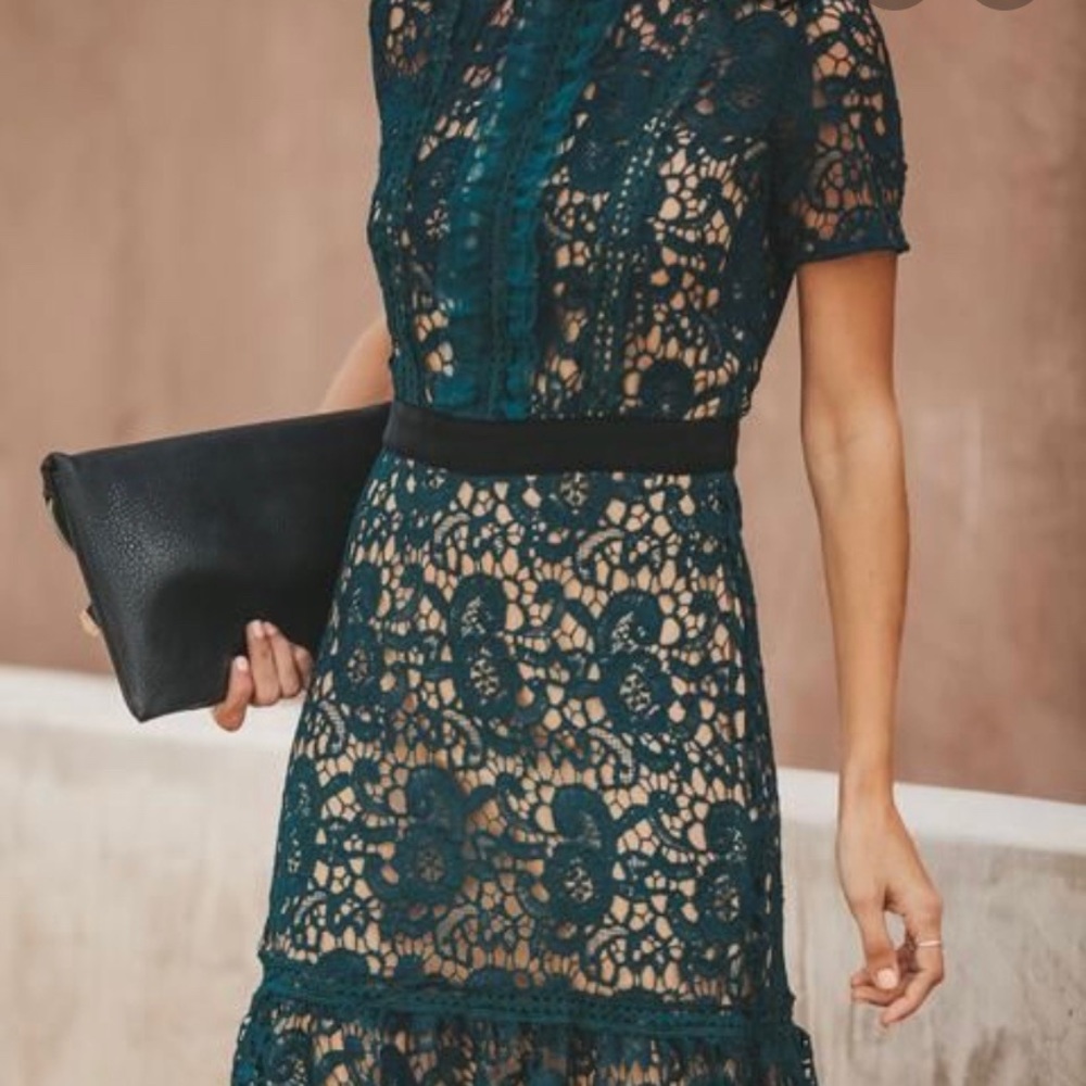 Best Time Of The Year Dark Teal Knit Dress